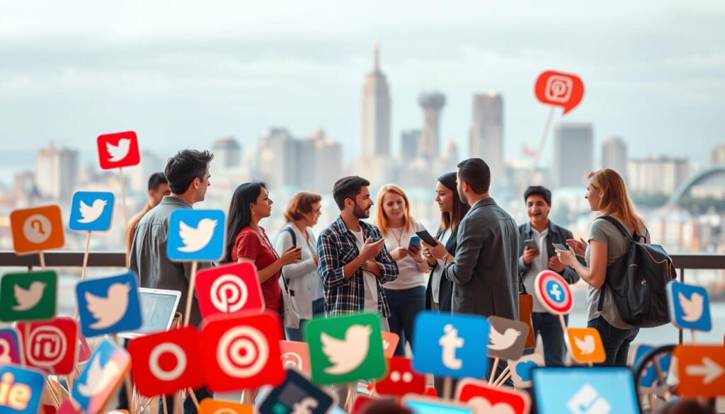 redes sociais e público-alvo